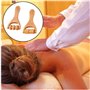 2 Pièces rouleaux de massage manuel en bois