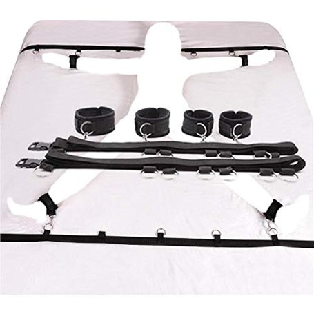 Fluoro B-D-S-M Ensemble de Jeu de Bijoux de Reliure d'oreiller de lit de Cheville de Manchette Šêx àdulte šm Šexy femmê Coquine