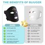 Masque LED Visage Luminothérapie,Masque de Thérapie Lumière Rouge,Masque Facial Led Visage Rajeunissant,Masque Lumière Proche In