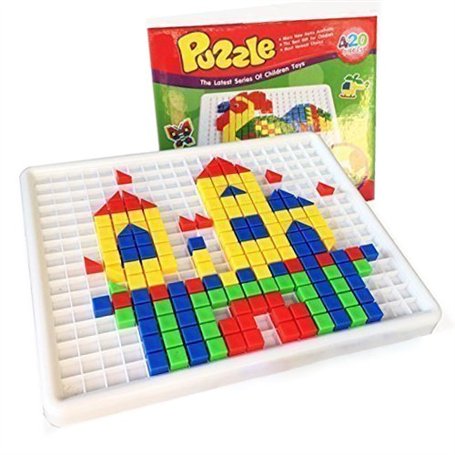 Itian Bloc Jouets Mosaique Loisir Creatif Jeu de Construction Ensemble de 420 Pièces pour Enfants