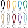 10 Pièces Porte Clefs Tressé