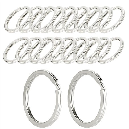 20 Pièces Anneaux Porte Clé 25mm