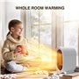Mini Radiateur Soufflant à Économie d'Énergie Chauffage Soufflant Électrique Radiateur Soufflant Chauffage d'appoint 1500W Avec