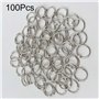 Anneaux de Livre,Anneaux de Reliure,100 Pièces Métalliques Anneaux Articulés de Reliure,30mm Métal Anneaux Carte Anneaux Feuille