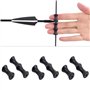 Aatpuss 3 Pièces Tir à l'arc de Protection de Doigts, Doigts de Tir à l'arc en Silicone, Protecteur De Corde d'arc De Doigt en C