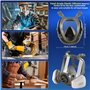 Masque Respiratoire Réutilisable avec Filtre, 6800 Masque a Gaz de Protection Respiratoire, Masque Anti Poussiere pour Peinture,