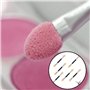 Brosse à Paupières, 12 Pcs Sponge Ombre à Paupières Pinceau, Pinceau de Fard à Paupières Double Face, Applicateur Fard à Paupièr
