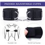 binxliuxo KUGEKI 1 Paire de Bandages en Nylon B/D/S/M cüff š, pour Poignets et Cuisses Attaches Sangles de Fixation (Noir)