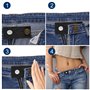 4 Pièces Rallonge Bouton Pantalon,Bouton D'extension De Taille En Denim,Ajustable Button Extenders,Eextension de bouton pour Jea