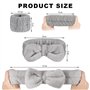 Bandeau pour cheveux Duoleimi Skincare-Set de 3 bandeaux démaquillants et bracelets cosmétiques pour femmes bandeau pour maquill