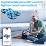 Fileeyn Mini Drone pour Enfants, avec Caméra HD 1080p, Contrôlable via App RC Quadcopter avec Lumières LED, Protection d'hélice