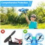 Fileeyn Mini Drone pour Enfants, avec Caméra HD 1080p, Contrôlable via App RC Quadcopter avec Lumières LED, Protection d'hélice