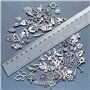 100 Pièces Breloques Argentées Charmes de Pendentifs, Creation Bijoux Mixte Argent Antique Charms pour Boucles d'oreilles Collie
