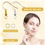 200 Pièces attache boucles d'oreilles，fermoir boucles d'oreilles kit boucle d'oreille a fabriquer Faire Soi-Même D'artisanat Lar