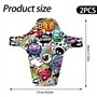 BNGXR Lot de 2 Garde-Boue de Vélo, Garde Boue VTT, Garde-Boue VTT Mudguard, Compatible Avant et arrière, Garde-Boue Avant Arrièr