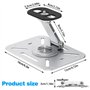 BNGXR Support de Projecteur, Support Videoprojecteur de Bureau, Support Mural Pliable pour Projecteur Rotation à 360°, Multifonc