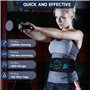 iLoxin Ceinture Abdominale Electrostimulation, Electrostimulateur Musculaire, Entraînement Abdominal EMS - 6 Modes d’entraînemen
