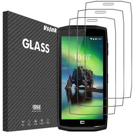 Vsjnk Verre trempé pour Crosscall Action X5 Film protection ecran