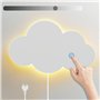 LED Applique Murale avec Interrupteur Tactile Veilleuse Enfant Dimmable Lampe Murale avec Prise Blanc Chaud Interieur Lampe de C