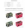 PoE Ethernet/USB HUB Box Compatible Raspberry Pi Zero Series, with PoE/ETH/USB HUB Hat Inside, 802.3af-Compliant, Includes 3X US