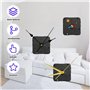 Sporgo 7 Pièces Mecanisme Horloge: Mécanisme Horloge Murale avec 10 Paires différentes Horloge Aiguilles, Silencieux Mecanisme H
