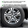 Leikurvo Lot de 4 cales de roue avec poignée - 180 x 90 x 110 mm - En plastique - Pour voiture, remorque, caravane, camping-car 