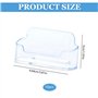 Leikurvo Lot de 10 Porte-Cartes de Visite en Acrylique Transparent - Support de Table pour Bureau et Exposition