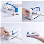Molbory Mini fer à repasser à vapeur pliable pour voyage, 700 W, avec réglage de la température variable, fer à vapeur portable,