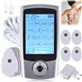 Appareil TENS - 16 modes - Électrodes de stimulation rechargeables contre la douleur - 16 programmes d'entraînement - 20 niveaux