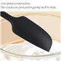 Grande Spatule en Silicone 315℃ Résistant à la Chaleur Maryse Grattoir Flexible et Antiadhésif, Ustensile de Cuisine pour la Cui