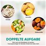Augosma Cuiseur vapeur électrique à 2 étages pour la cuisson, cuiseur vapeur multi-légumes avec paniers empilables sans BPA, cui