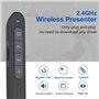 2.4GHz USB Presentation Cliqueur Zapette Powerpoint Pointeur Slide Télécommande de Présentation sans Fil pour Ordina