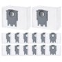 Lot de 14 sacs d'aspirateur pour Roborock S8+ S8 Pro Ultra S7 MaxV Ultra S7 Pro Ultra Q7+ Q7 Max+ T8 Q5+ G10S PRO Q7 Max+ Q8 Max