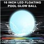 mizikuu Lampe Flottante Piscine, Boule Lumineuse Exterieure avec Télécommande Lumière de Spa à LED Lampe Flottante Sphère Éclair