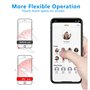 VOVIGGOL 2 Pièces Anneau Telephone Portable, 360° Rotation Clear Bague Téléphone Support Transparent Anneau Porte Portable Smart