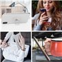 VOVIGGOL 2 Pièces Anneau Telephone Portable, 360° Rotation Clear Bague Téléphone Support Transparent Anneau Porte Portable Smart