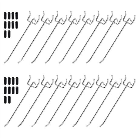 Ysmorla 20 Pièces Crochets pour Panneaux Perforés