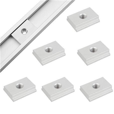 Ericrise 6 Pièces Écrou à Rainure en T M6