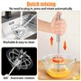 Udbrud Fouet Semi-Automatique, 3 Pcs Acier Inoxydable Fouet Fouet Cuisine Professionnel Batteur Rotatif gadgets de cuisine et de