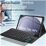 Nanhent Clavier Coque pour Samsung Galaxy Tab A9+ / A9 Plus 11 Pouces 2023 (SM-X210/X216/X218) Tablette, AZERTY Français Amovibl