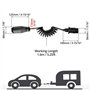 mizikuu Rallonge Remorque, 2M Cable Remorque 7-7Pin Rallonge Spirale Spirale câble Câble Adaptateur 12V Câbles D'extension pour