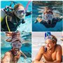 mizikuu Masque de Plongée, Adultes Lunettes de Natation Masque Snorkeling avec Vue Panoramique à 180 ° Lunettes de Plongée Masqu