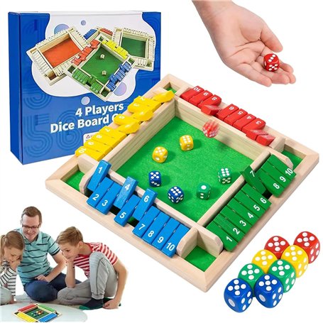 AHYDFSR Shut The Box Jeux en Bois