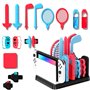 OLDZHU Ensemble d'accessoires de sport 16 en 1 avec organiseur compatible avec Nintendo Switch et console OLED