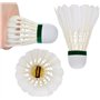 ALFFREUDE 12 Pcs Volant Badminton Plume Badminton en Plumes de Canard Balles de Badminton à Grande Vitesse Volants de Badminton