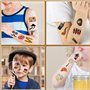 Lcnjscgo Lot de 20 feuilles de tatouages temporaires pour enfants et garçons