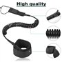 Generic 10 Pieds Sup Leash Coiled Laisse De Cheville 5.5mm Cordon de Sécurité Surf Leash en TPU Leash Paddle Corde De Pied De Re