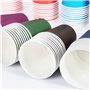 6 couleurs au hasard Lot de 60 gobelets en carton - 250 ml - Multicolores - Biodégradables - Jetables - Pour mariage, enfants, b