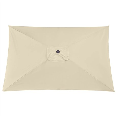 æ— Parasol de terrasse rectangulaire 3 x 2 m - Parasol de marché - Parasol de rechange pour l'extérieur - Gris