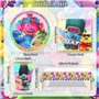 Lot de 61 Ustensiles Troll Elf - Décorations d'Anniversaire d'Enfant - Fournitures de Fête pour Garçons et Filles - Vaisselle Tr